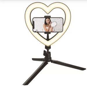 Brilliant Ideas Heart Desktop Ring Light, (8")